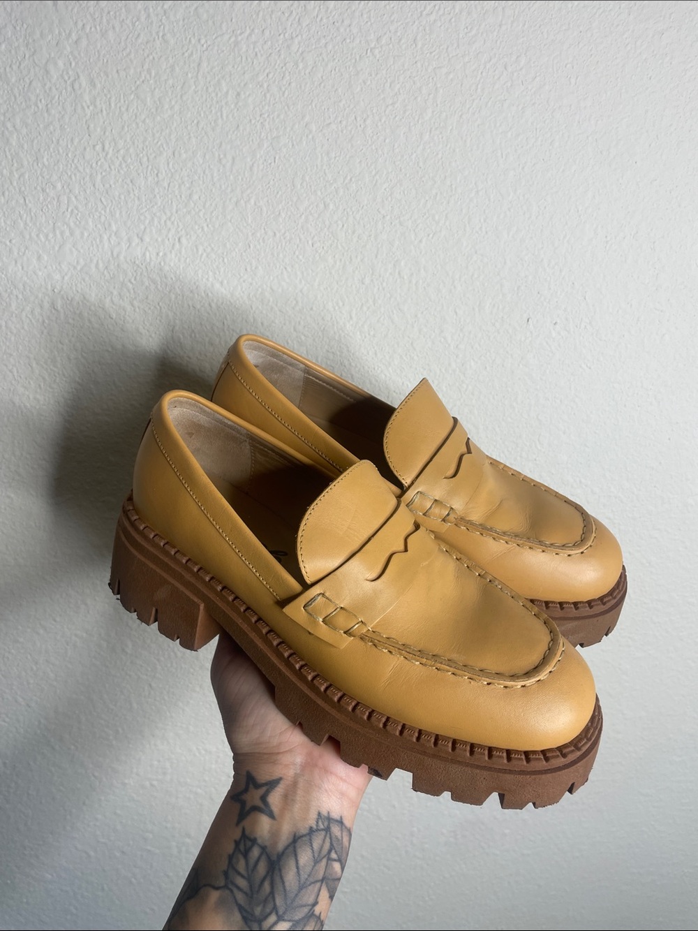 Free People | Women’s Lyra Lug Sole Loafers Size 8 - Picture 2 of 7